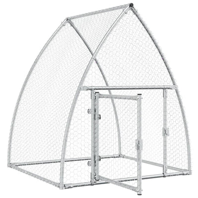 Chicken Cage Silver 100x105x120 cm Galvanised Steel