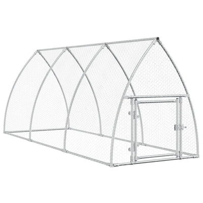 Chicken Cage Silver 300x105x120 cm Galvanised Steel