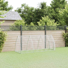 Chicken Cage Silver Galvanised Steel 300 x 105 x 120 cm