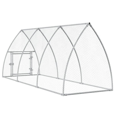 Chicken Cage Silver 300x105x120 cm Galvanised Steel