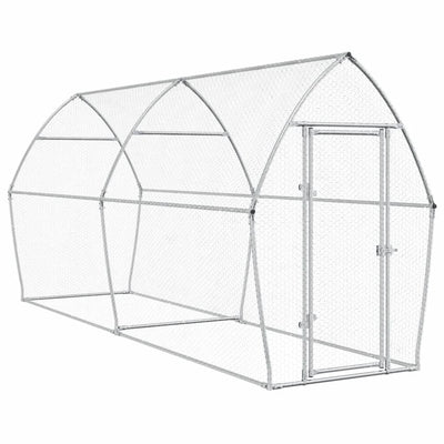 Chicken Cage Silver 400x105x182 cm Galvanised Steel