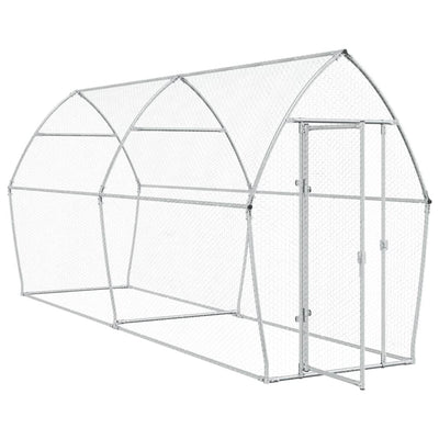 Chicken Cage Silver 400x105x182 cm Galvanised Steel