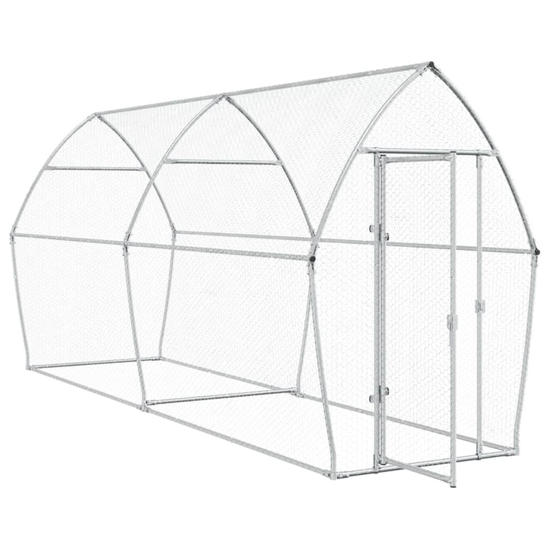 Chicken Cage Silver 400x105x182 cm Galvanised Steel