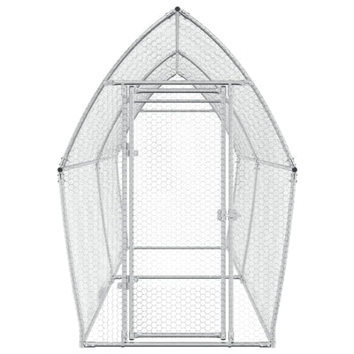 Chicken Cage Silver 400x105x182 cm Galvanised Steel