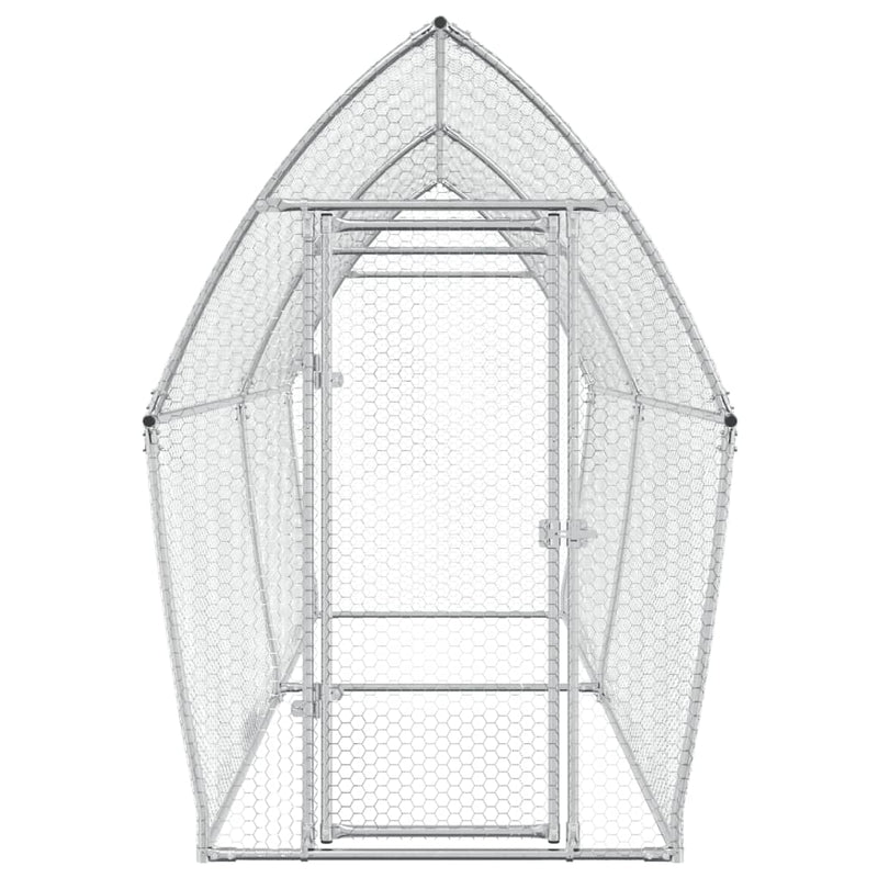 Chicken Cage Silver 400x105x182 cm Galvanised Steel