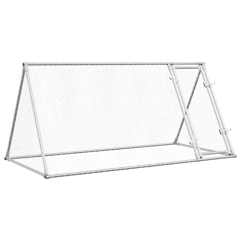 Chicken Cage Silver 200x105x91 cm Galvanised Steel