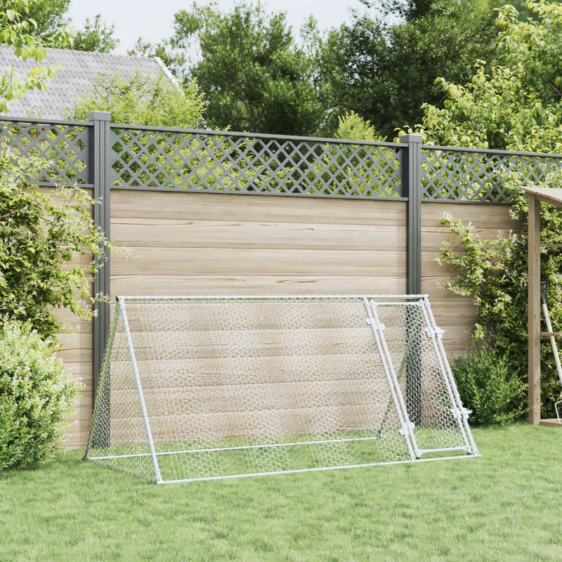 Chicken Cage Silver 200x105x91 cm Galvanised Steel