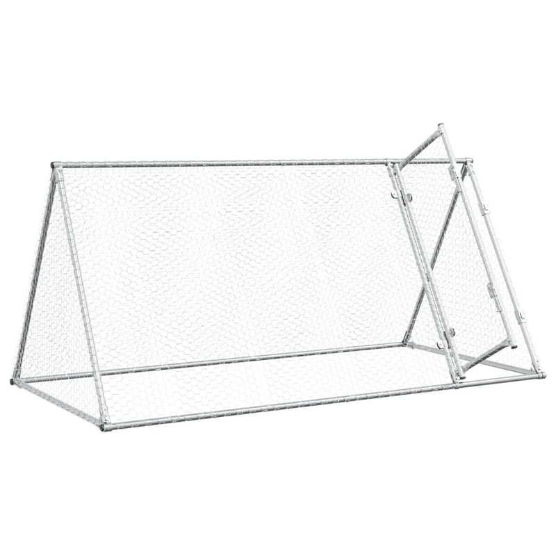 Chicken Cage Silver 200x105x91 cm Galvanised Steel