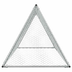 vidaXL Chicken Cage Silver 200x105x91 cm Galvanised Steel 6