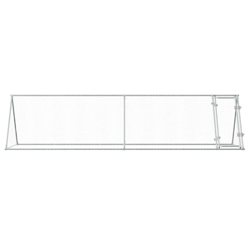 Chicken Cage Silver 400x105x91 cm Galvanised Steel