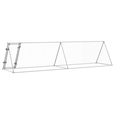 Chicken Cage Silver 400x105x91 cm Galvanised Steel