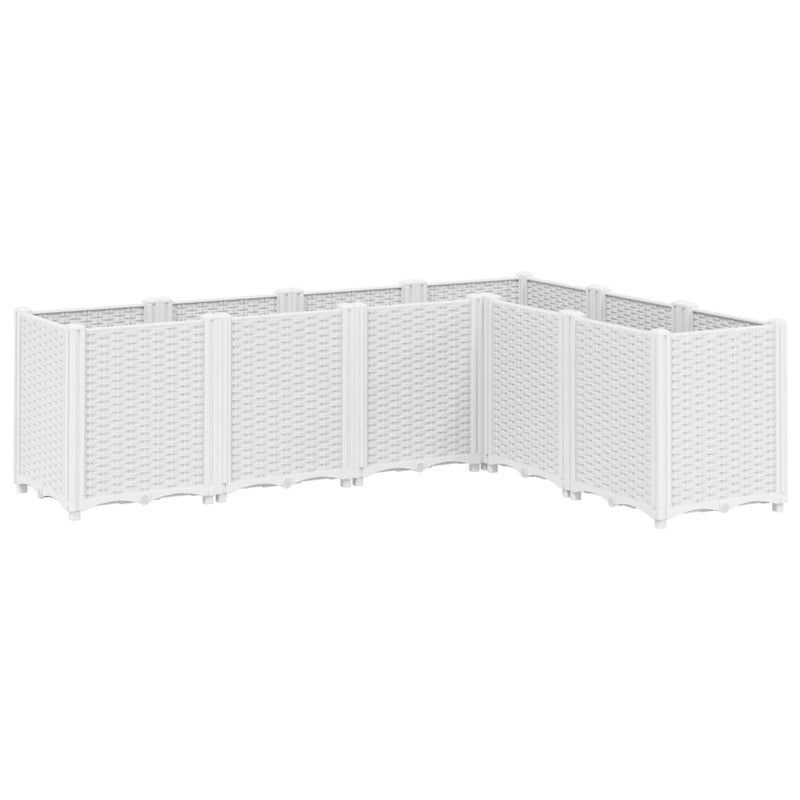 Garden Planter White 160x120x53 cm PP