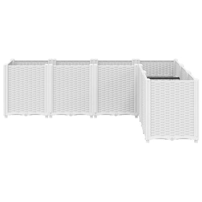 Garden Planter White 160x120x53 cm PP