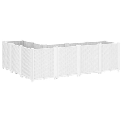 Garden Planter White 160x120x53 cm PP