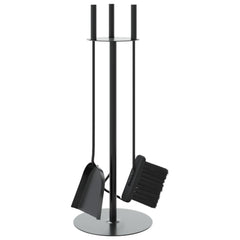 vidaXL 4 Piece Fireplace Tool Set 22x59 cm Steel 2