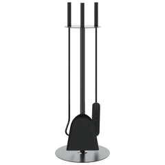 vidaXL 4 Piece Fireplace Tool Set 22x59 cm Steel 4
