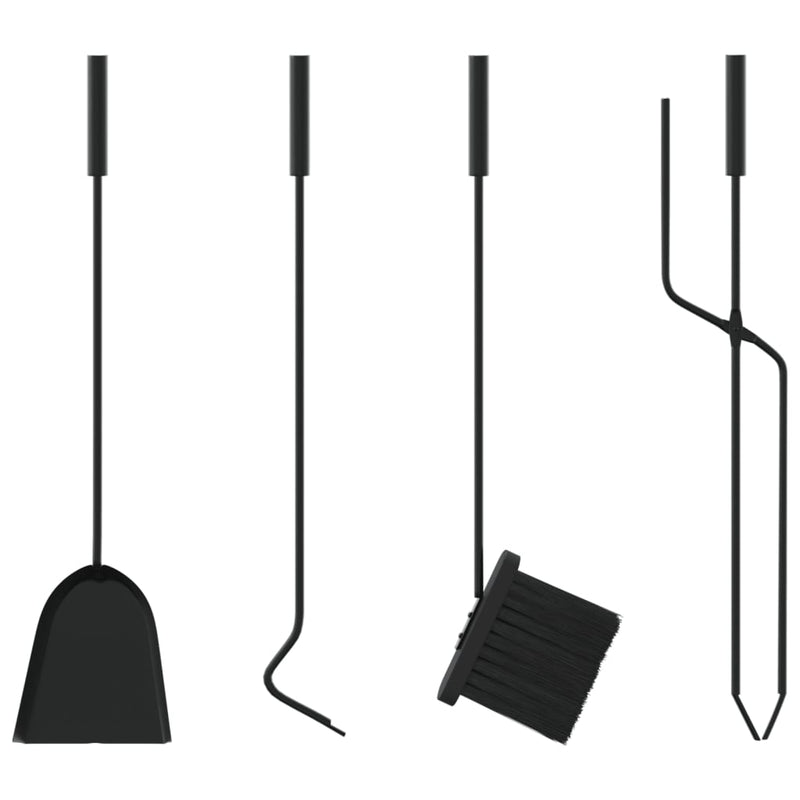 5 Piece Fireplace Tool Set 23x15x66 cm Steel