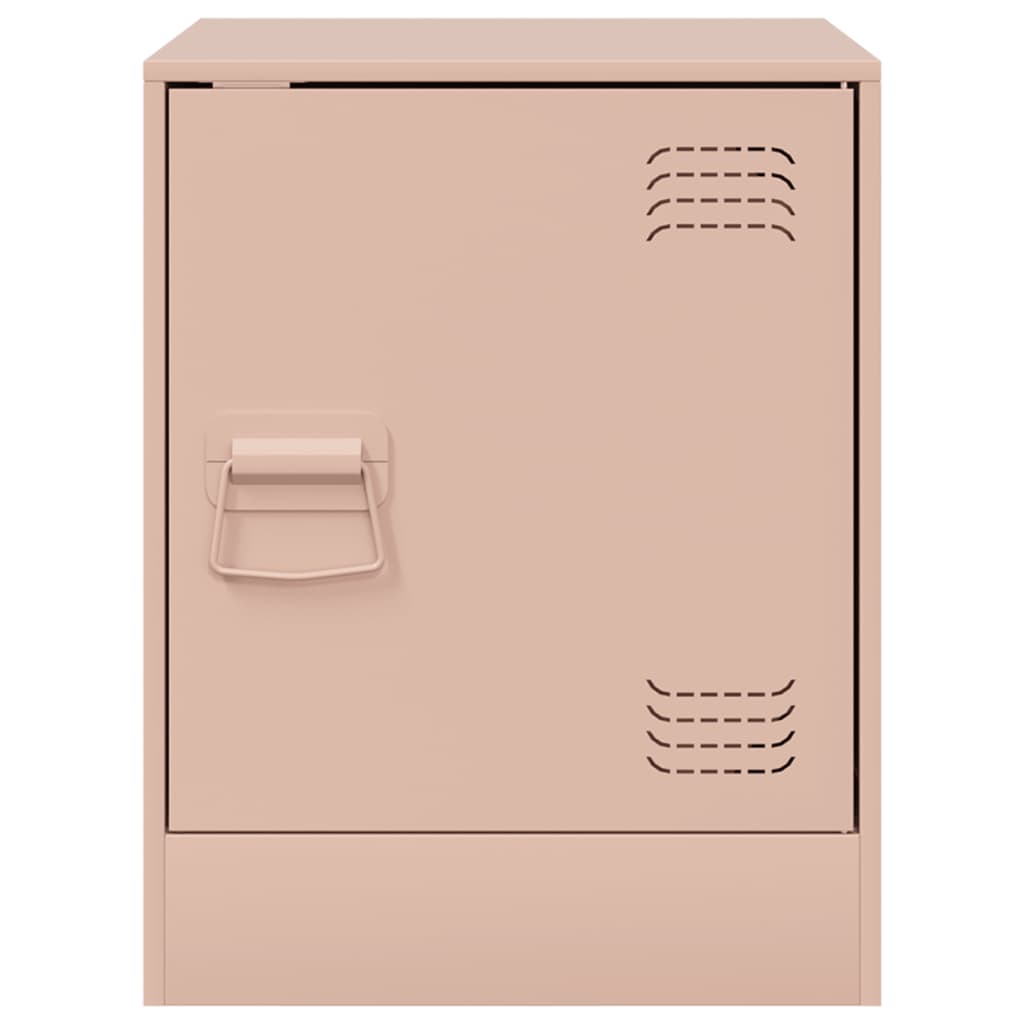 vidaXL Bedside Cabinets 2 pcs Pink 34.5x39x44 cm Steel 5