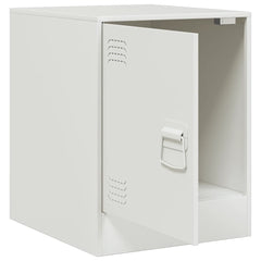 vidaXL Bedside Cabinets 2 pcs White 34.5x39x44 cm Steel 6