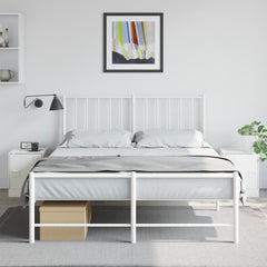 vidaXL Bedside Cabinets 2 pcs White 34.5x39x44 cm Steel 1