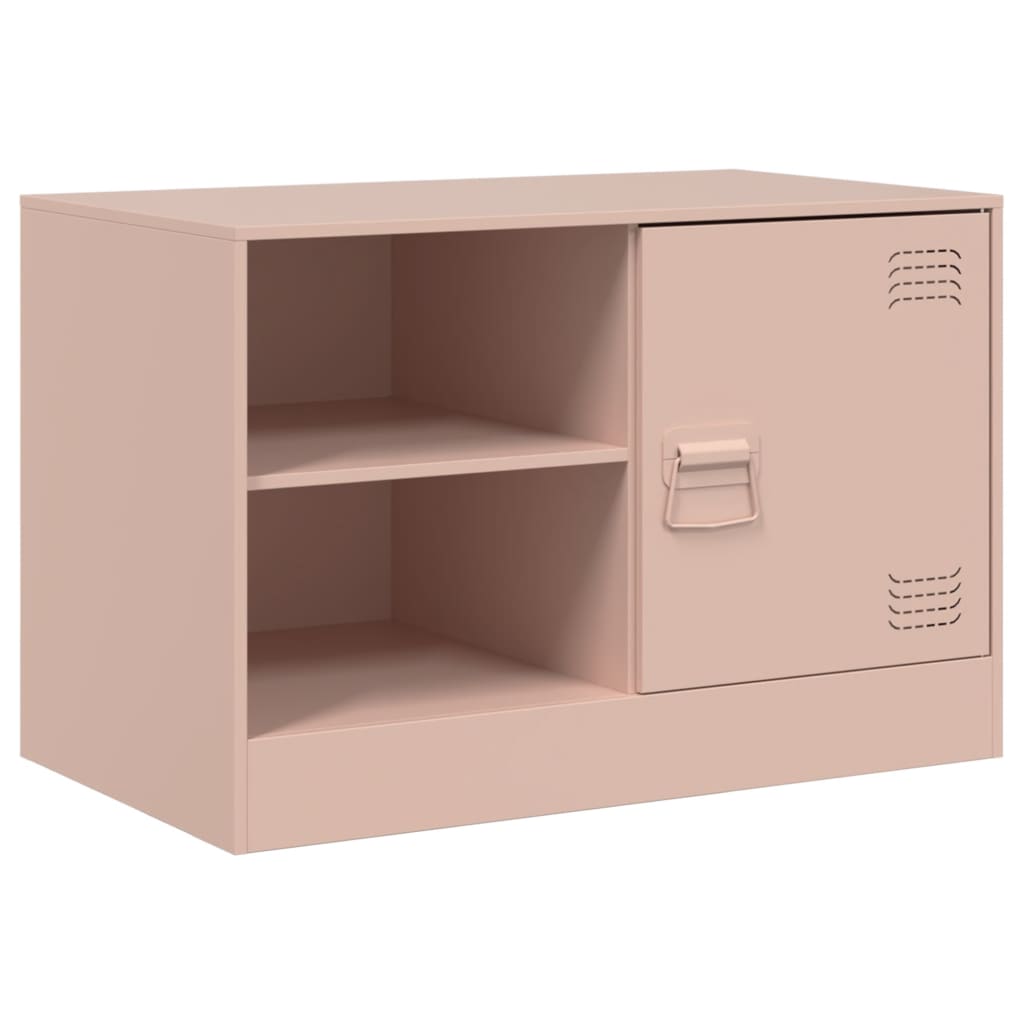 vidaXL TV Cabinet Pink 67x39x44 cm Steel 2