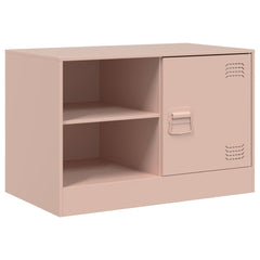 vidaXL TV Cabinet Pink 67x39x44 cm Steel 2