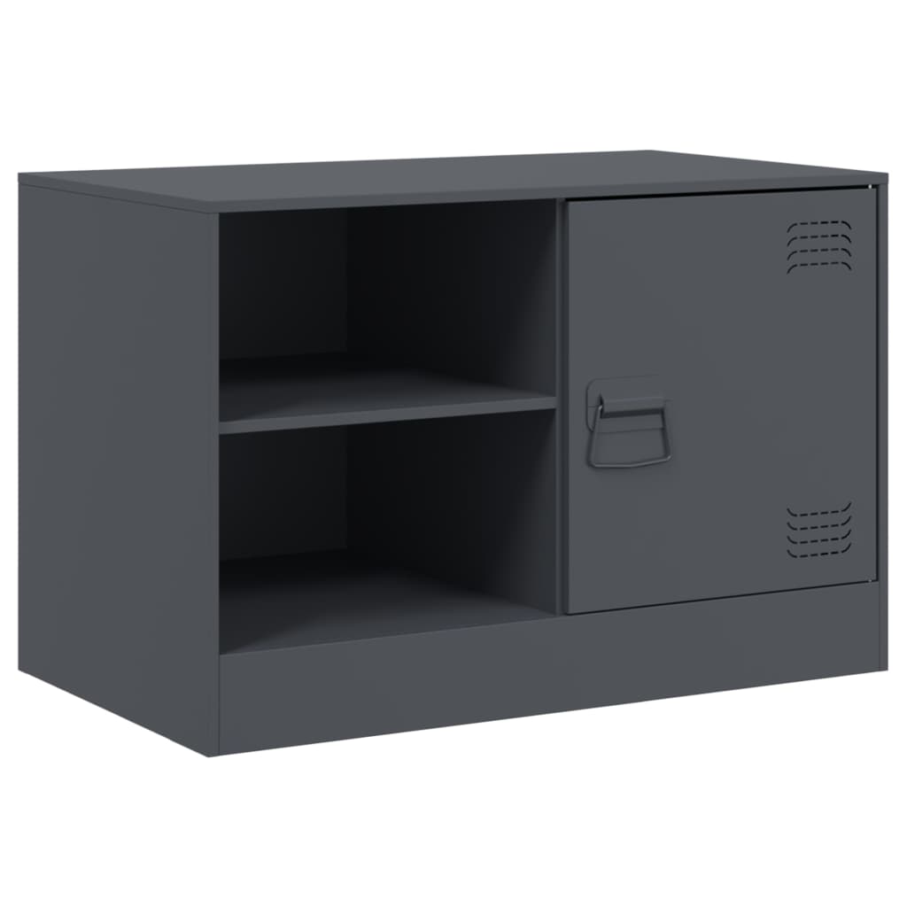 vidaXL TV Cabinet Anthracite 67x39x44 cm Steel 2