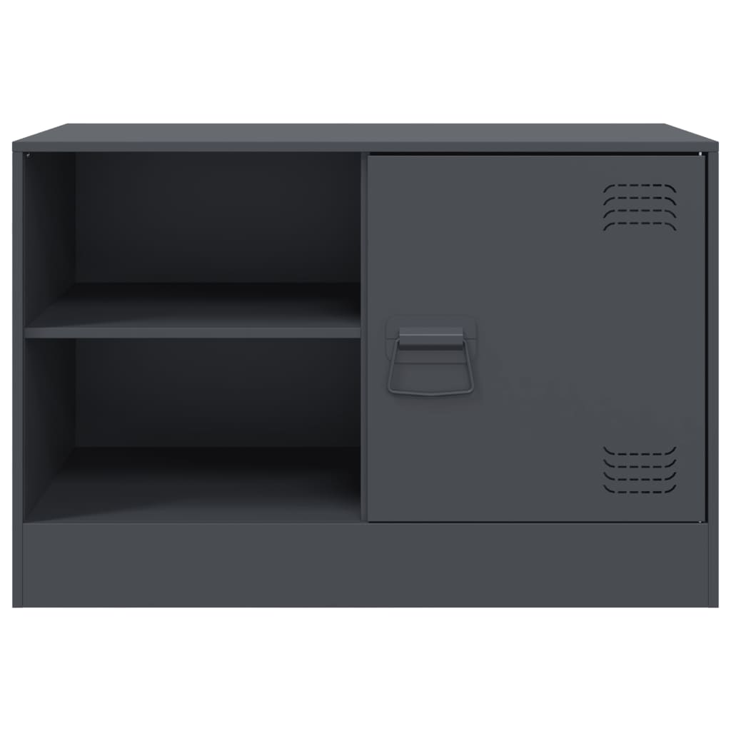 vidaXL TV Cabinet Anthracite 67x39x44 cm Steel 6