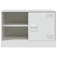 vidaXL TV Cabinet White 67x39x44 cm Steel 6