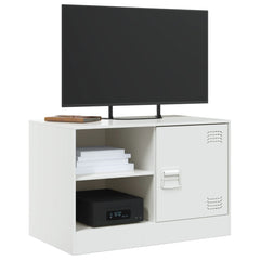 vidaXL TV Cabinets 2 pcs White 67x39x44 cm Steel 3