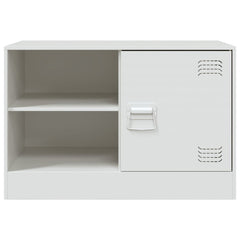 vidaXL TV Cabinets 2 pcs White 67x39x44 cm Steel 5