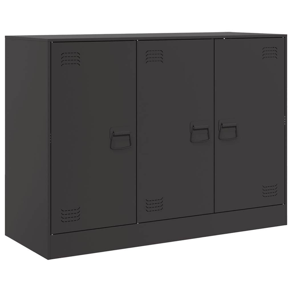 Sideboard 99x39x73 cm Steel Black