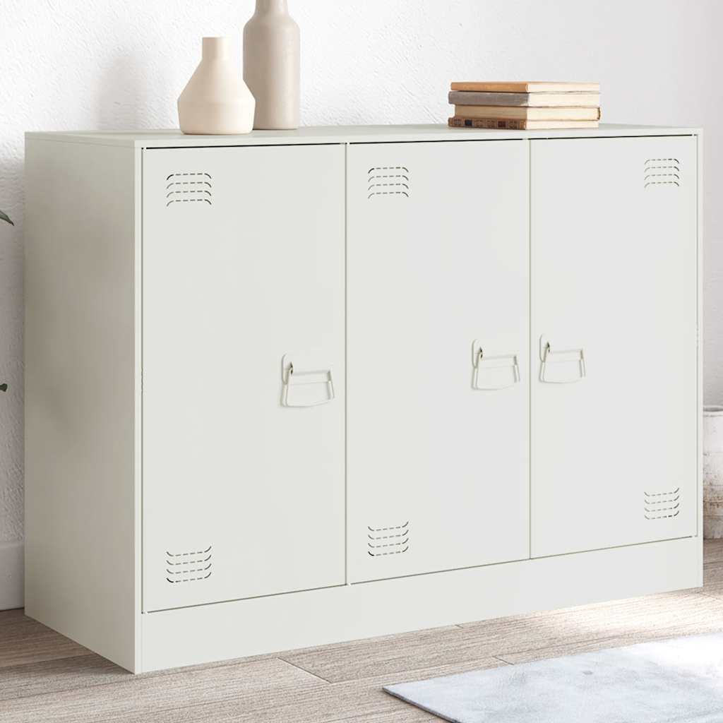 Sideboard 99x39x73 cm Steel White