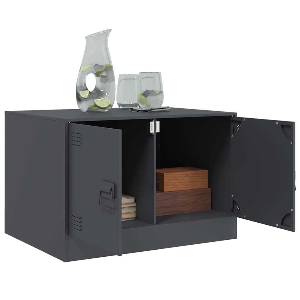 vidaXL Coffee Table Anthracite 67x50x44 cm Steel 5