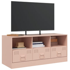 vidaXL TV Cabinet Pink 99x39x44 cm Steel 4