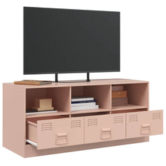 vidaXL TV Cabinet Pink 99x39x44 cm Steel 5