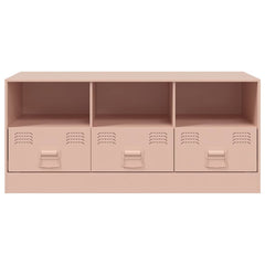 vidaXL TV Cabinet Pink 99x39x44 cm Steel 6