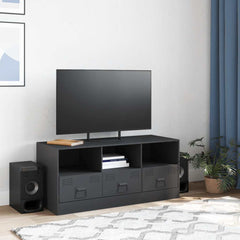 vidaXL TV Cabinet Anthracite 99x39x44 cm Steel 3