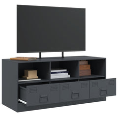 vidaXL TV Cabinet Anthracite 99x39x44 cm Steel 5