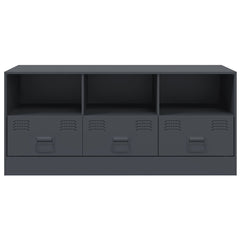 vidaXL TV Cabinet Anthracite 99x39x44 cm Steel 6