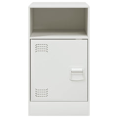 vidaXL Bedside Cabinets 2 pcs White 34.5x39x62 cm Steel 5