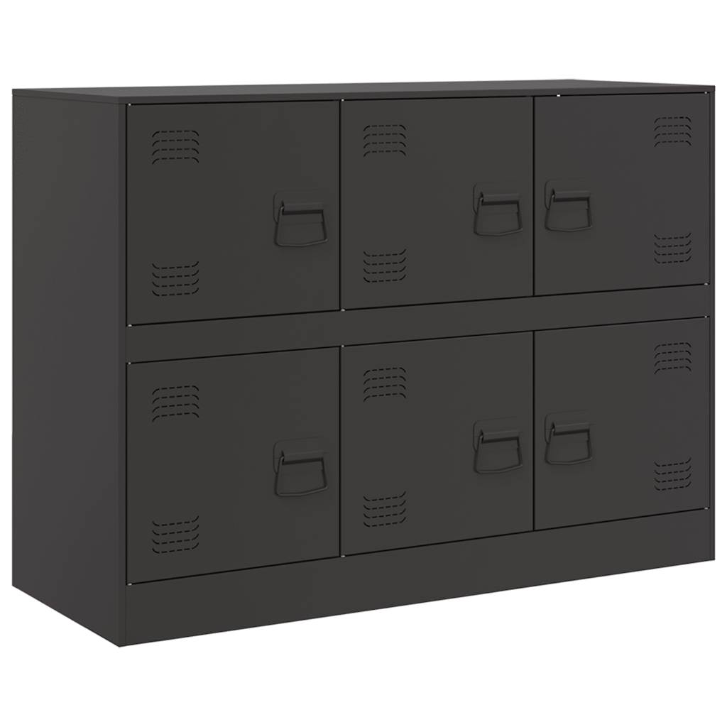 Sideboard 99x39x73 cm Steel Black