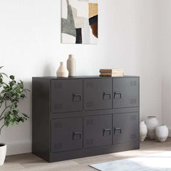 Sideboard 99x39x73 cm Steel Black