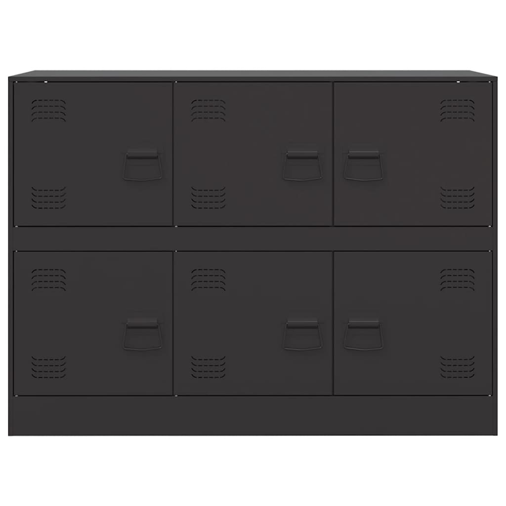 Sideboard 99x39x73 cm Steel Black