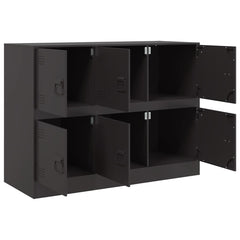 Sideboard 99x39x73 cm Steel Black