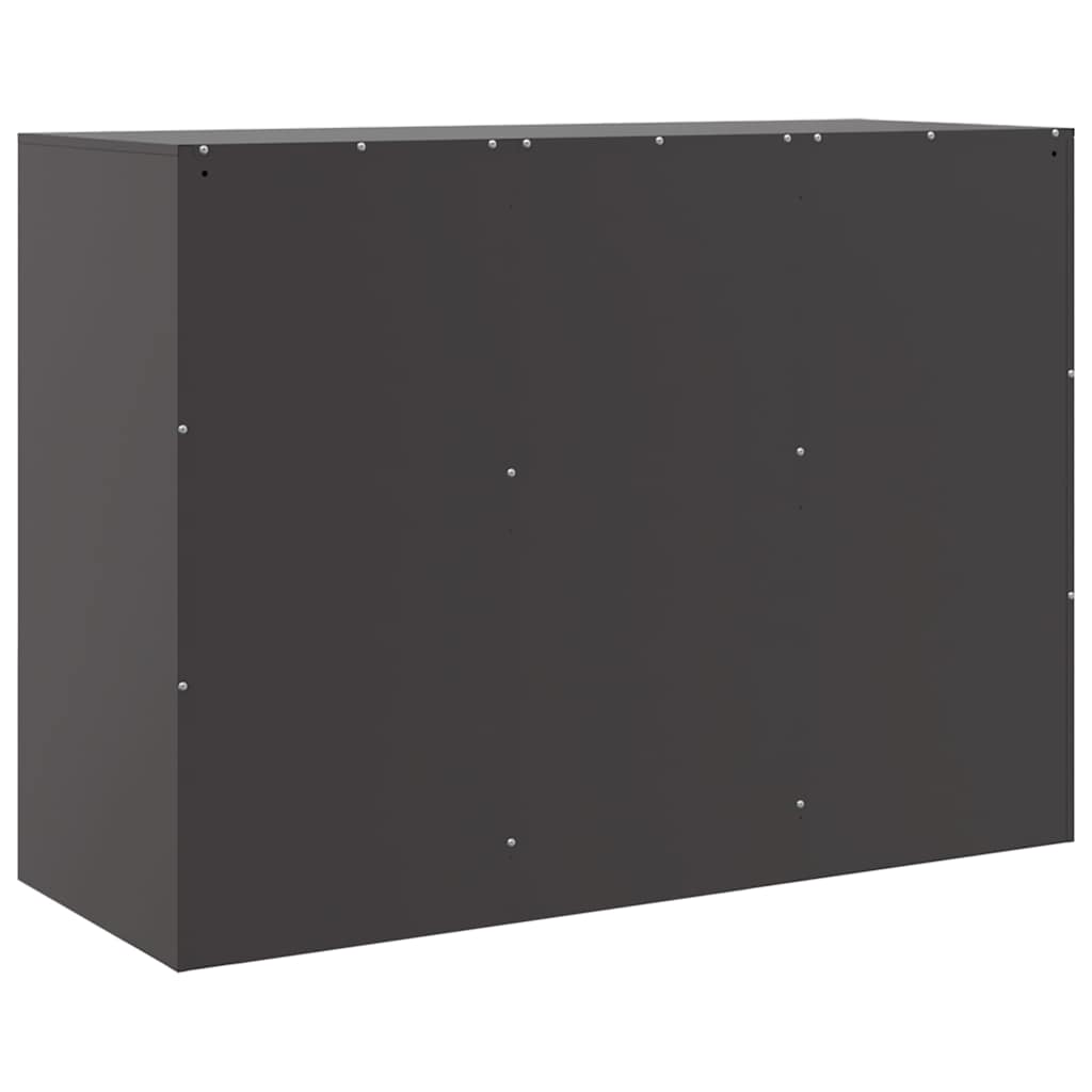 Sideboard 99x39x73 cm Steel Black