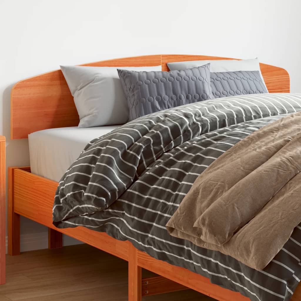 vidaXL Headboard Wax Brown 150 cm Solid Wood Pine 1