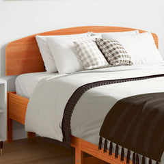 Headboard Solid Wood Pine in Wax Brown
