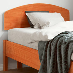 vidaXL Headboard Wax Brown 100 cm Solid Wood Pine 1