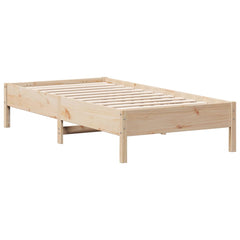 vidaXL Bed Frame without Mattress 75x190 cm Small Single Solid Wood Pine 2